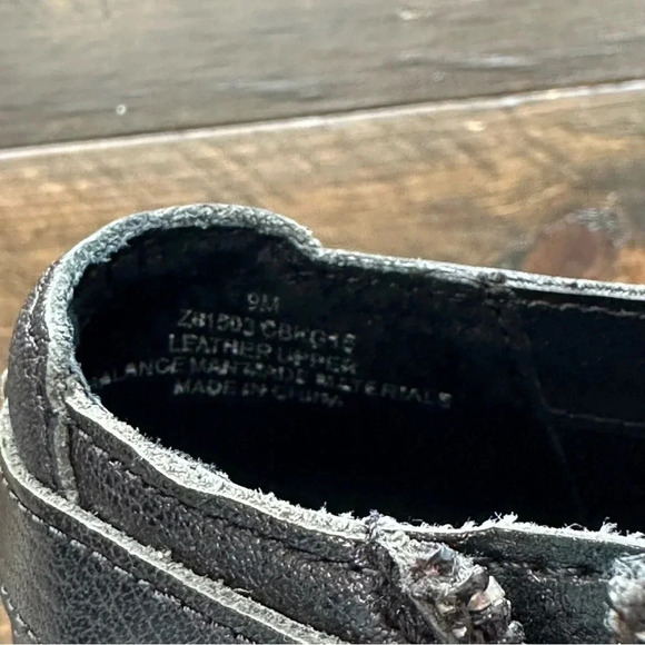 BOC Born Concepts Black Leather Block Heel Zip-Up Ankle Boots Size 9M GUC - Picture 5 of 13